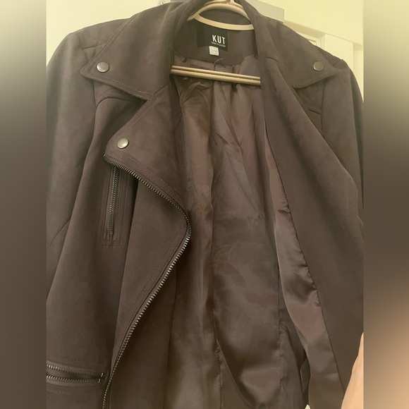 Vegan Suede Bomber Jacket - Picture 3 of 10